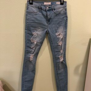 PacSun Ripped light blue jeans